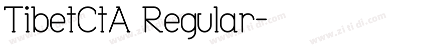 TibetCtA Regular字体转换